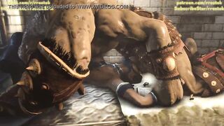 Goro throat fucking Kitana Mortal Kombat 3D Porn Animation