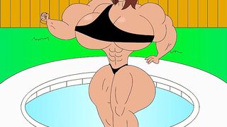 Hilda gets Muscular