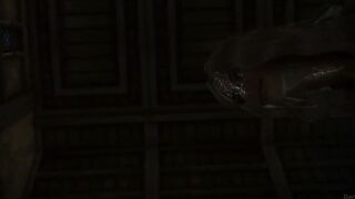 Skyrim bitch gets fucked in temple