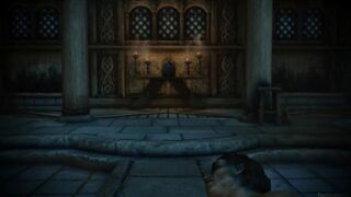 Skyrim bitch gets fucked in temple