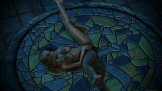 Skyrim bitch gets fucked in temple