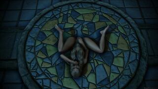 Skyrim bitch gets fucked in temple