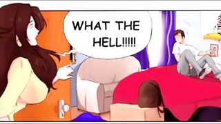 Milftoon Porn Cartoon, Stepmom Catches Boy Jerking off to her Photos