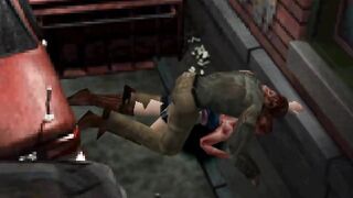 [Ryona] Jill Valentine Eat By Zombie back [Suit Normal]