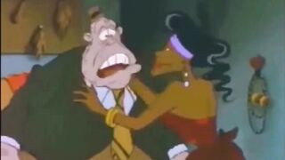 EBONY BLOWJOB CARTOON Sexy Black Cougar gives Head, Slutty MILF Lick Penis till Orgasm, Fuck Scene