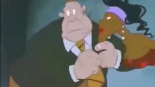 EBONY BLOWJOB CARTOON Sexy Black Cougar gives Head, Slutty MILF Lick Penis till Orgasm, Fuck Scene