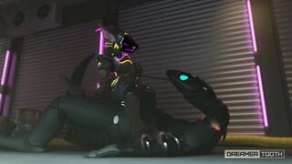 TINY PROTOGEN GIRL DOMINATES TALL SYNTH [FURRY] [ROBOT?] [CREAMPIE]