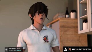 Hentai Stepsis Shows Her Stepbro Some New Techniques