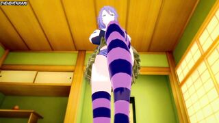 Hentai POV Feet Mizore Shirayuki Rosario + Vampire Pleases You With Her Feet!
