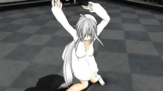 【MMD】Haku-san - Swing dance【R-18】