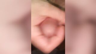 Just the tip while watching hentai