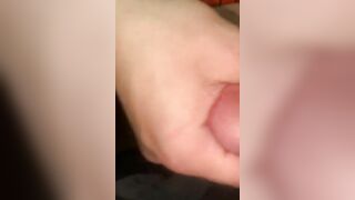 Just the tip while watching hentai
