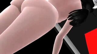 【MMD】Kasuko (Black) - Hip Dance Respect Dance【R-18】