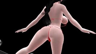 【MMD】Kasuko (Black) - Hip Dance Respect Dance【R-18】