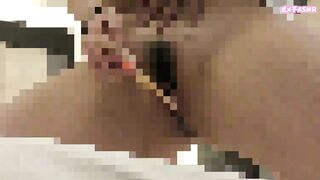 【お漏らし】グレーのヨガパンツを履いてオナニーしたら潮吹きが止まらない【個人撮影】素人 OL 巨乳 日本人 バイブ オモチャ 電マ アナル 陰毛