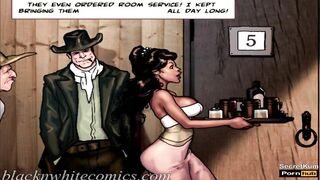 True Dick pt. 5 - Monster Cock Sheriff fuck Big ass petite ebony babe for Info - old western cartoon