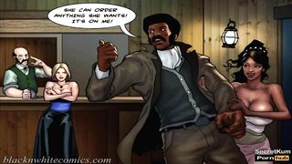 True Dick pt. 5 - Monster Cock Sheriff fuck Big ass petite ebony babe for Info - old western cartoon