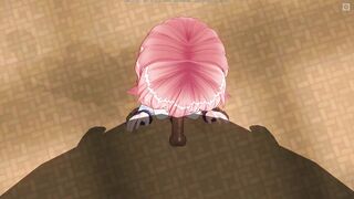 3D HENTAI Schoolgirl sucks teacher's cock after school