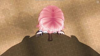 3D HENTAI Schoolgirl sucks teacher's cock after school