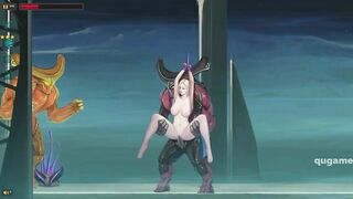 Dark Star act hentai | Cute blonde girl with big tits and big ass fuck in game | blonde hentai