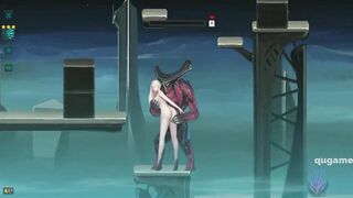 Dark Star act hentai | Cute blonde girl with big tits and big ass fuck in game | blonde hentai