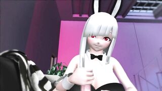 3D Hentai Bunny girl handjob