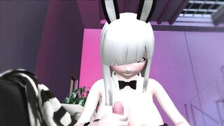 3D Hentai Bunny girl handjob