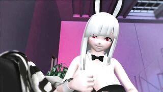 3D Hentai Bunny girl handjob