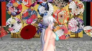 【MMD】Haku-sans - Paradise Jodo【R-18】