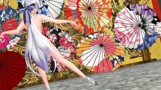 【MMD】Haku-sans - Paradise Jodo【R-18】