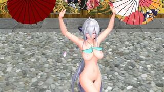 【MMD】Haku-sans - Paradise Jodo【R-18】