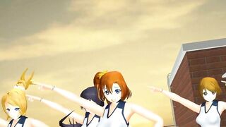 【MMD】LoveLive! Shake It with a rugged skirt!【R-18】