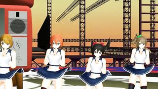 【MMD】LoveLive! Shake It with a rugged skirt!【R-18】