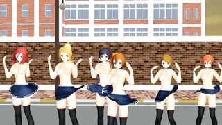 【MMD】LoveLive! Shake It with a rugged skirt!【R-18】