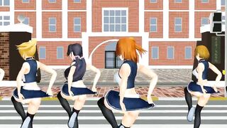 【MMD】LoveLive! Shake It with a rugged skirt!【R-18】