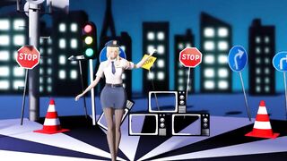 【MMD】Kirara police Gokuraku Jodo【R-18】