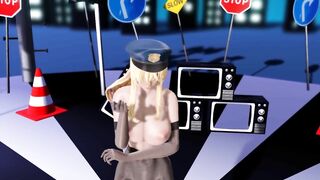 【MMD】Kirara police Gokuraku Jodo【R-18】
