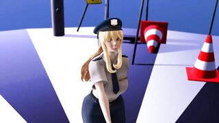 【MMD】Kirara police Gokuraku Jodo【R-18】