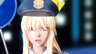 【MMD】Kirara police Gokuraku Jodo【R-18】