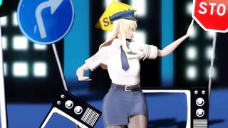 【MMD】Kirara police Gokuraku Jodo【R-18】