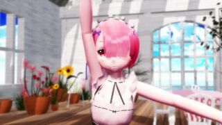 【MMD】Rem & Rum - Melancholic 【R-18】