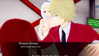 Threesome with Erza and Mirajane Fairy Tail uncensored hentai