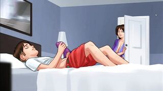 Summertime Saga - stepmom helped cum - All Sex Scenes Only