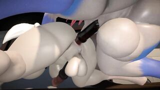 Furry Baby Gets Fucked Good By Huge Monster Cock From Behind 3D Porn Furry