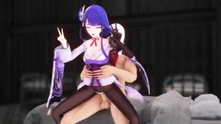Raiden Shogun Hot Night - Genshin impact - MMD