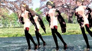 【MMD】Paradise Jodo in the park pond【R-18】