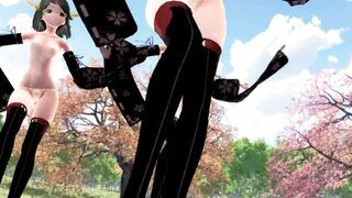 【MMD】Paradise Jodo in the park pond【R-18】