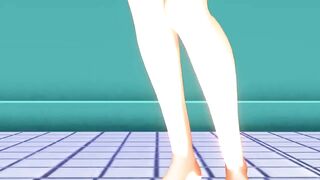 【MMD】Haku - Big Breasts Ondo【60fps】【R-18】