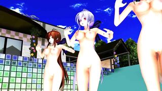 【MMD】Haku - Big Breasts Ondo【60fps】【R-18】