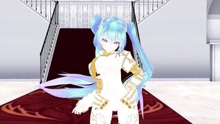 【MMD】Miku Knights - I love Kiss me【R-18】
